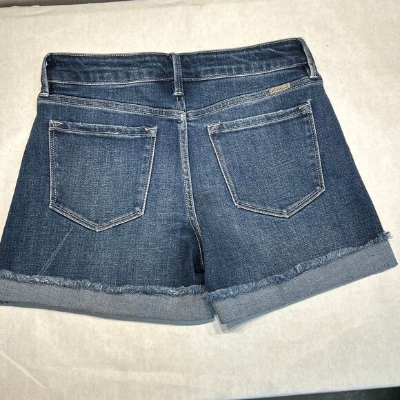 KanCan Denim Shorts Cuff Cut offs Sz Large Stretch 3.5" Inseam - Picture 4 of 7